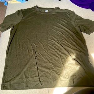 Short sleeve plain green t- shirt